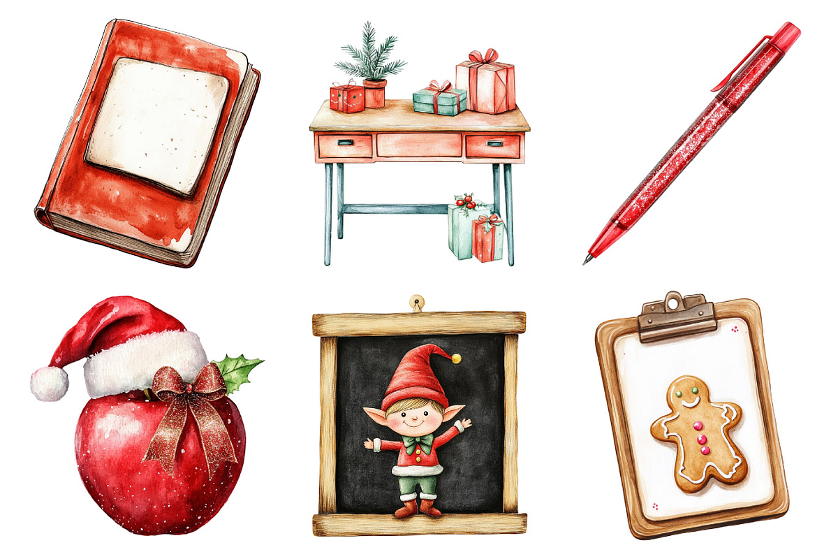 Christmas School Teacher Sublimation, an Illustration by Daily.Designs (Photo 3 of 5)