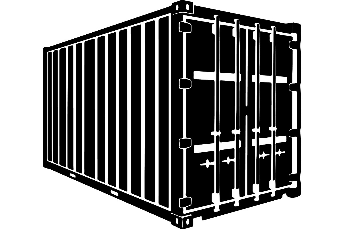 Shipping container silhouette, a Transportation Illustration by abu67222 (Photo 10 of 13)