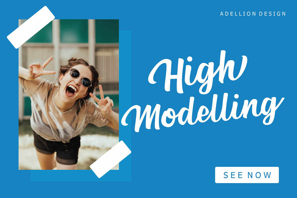 Adellion Bold Script preview 4