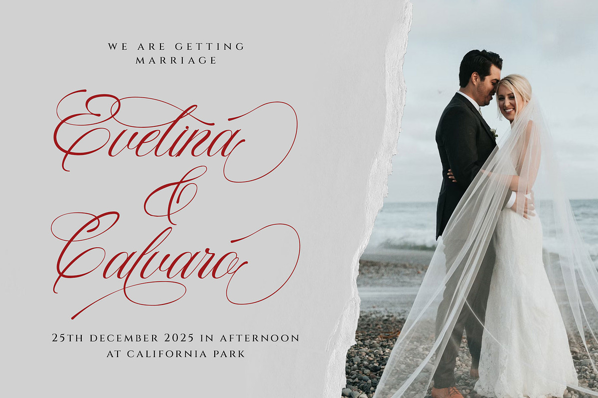 Rastrina Calligraphy Script Font, a Script Font by RantautypeStudio (Photo 8 of 16)