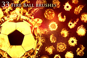 33 Fireball Brushes