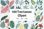 Green Leaves Watercolor Clipart, an Illustration by Helospace (Thumbnail 1 of 10)
