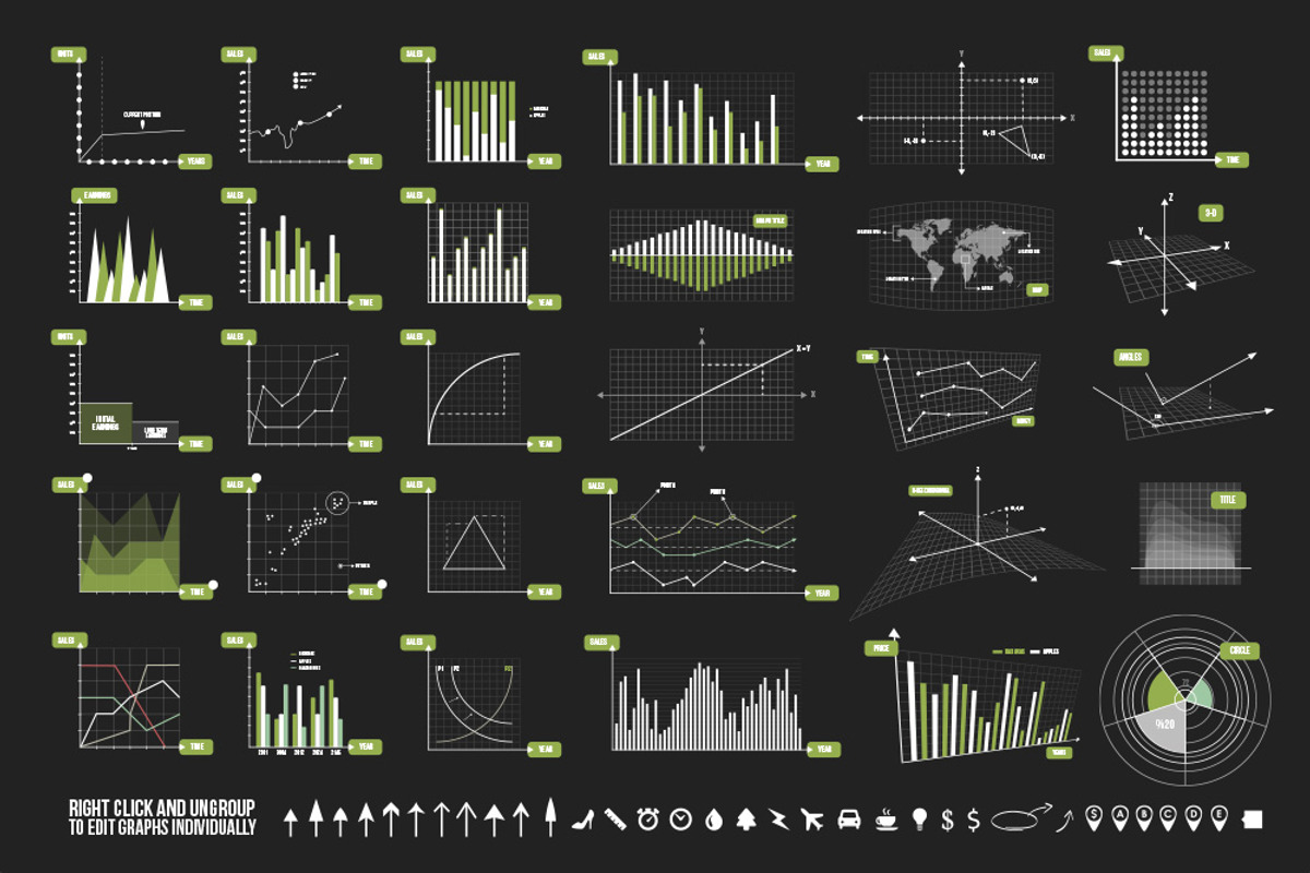 Graphs & Elements, a Templates & Theme by Tugcu Design Co. (Photo 3 of 4)