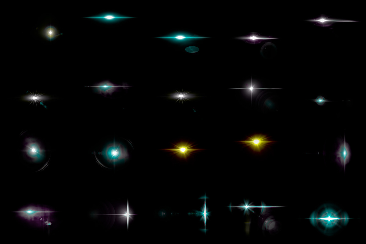 100 Lens Effect Brushes for PS Vol 1, a Brush Add-On by Creative Graphics (Photo 7 of 7)