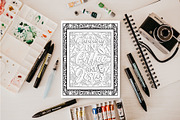 40 Coffee Quotes Coloring Pages, a Food Illustration by Blue Digital Studio (Thumbnail 2 of 4)