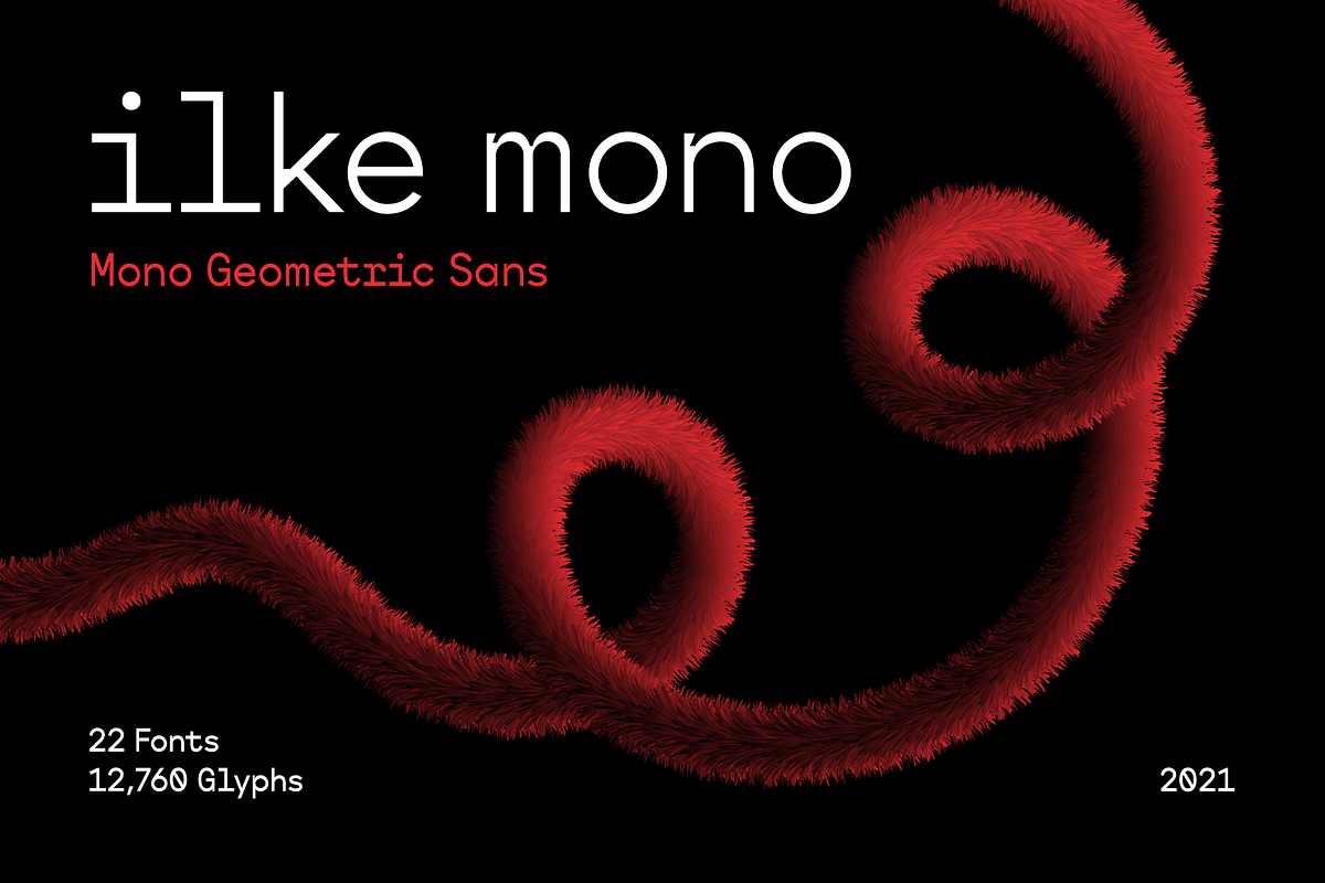 SK Ilke Mono, a Sans Serif Font by Salih Kizilkaya (Photo 1 of 15)
