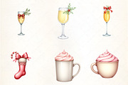 Coquette Christmas Clipart, an Illustration by CrexoraLab (Thumbnail 3 of 5)