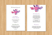Wedding Fan Program Template, a Stationery Template by retrographix (Thumbnail 1 of 2)