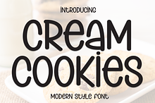 Cream Cookies | Script Font