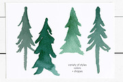 Evergreen Trees Clip Art, an Object Graphic by Chelsea Bromley (Thumbnail 2 of 6)