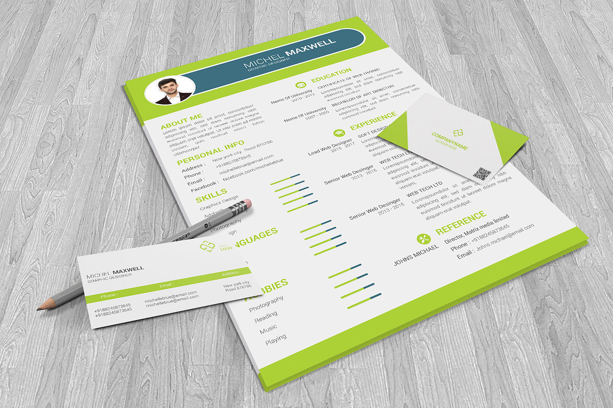 Professional Cv Resume, a Resume Template by designvillage (Photo 12 of 12)