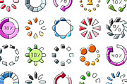 Loading bars and progress icons, an Object Graphic by pikepicture (Thumbnail 3 of 3)