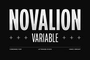 Novalion - Condensed Variable Font, a Sans Serif Font by Letterhend Studio (Thumbnail 1 of 11)