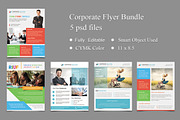 5 Corporate Flyer Templates, a Flyer Template by DeviserWeb (Thumbnail 1 of 3)