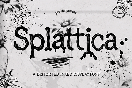 Splattica – Distorted Hand-Inked