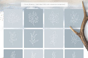 Scandi Leaf Collection, a Texture Illustration by Julia Dreams (Thumbnail 7 of 8)