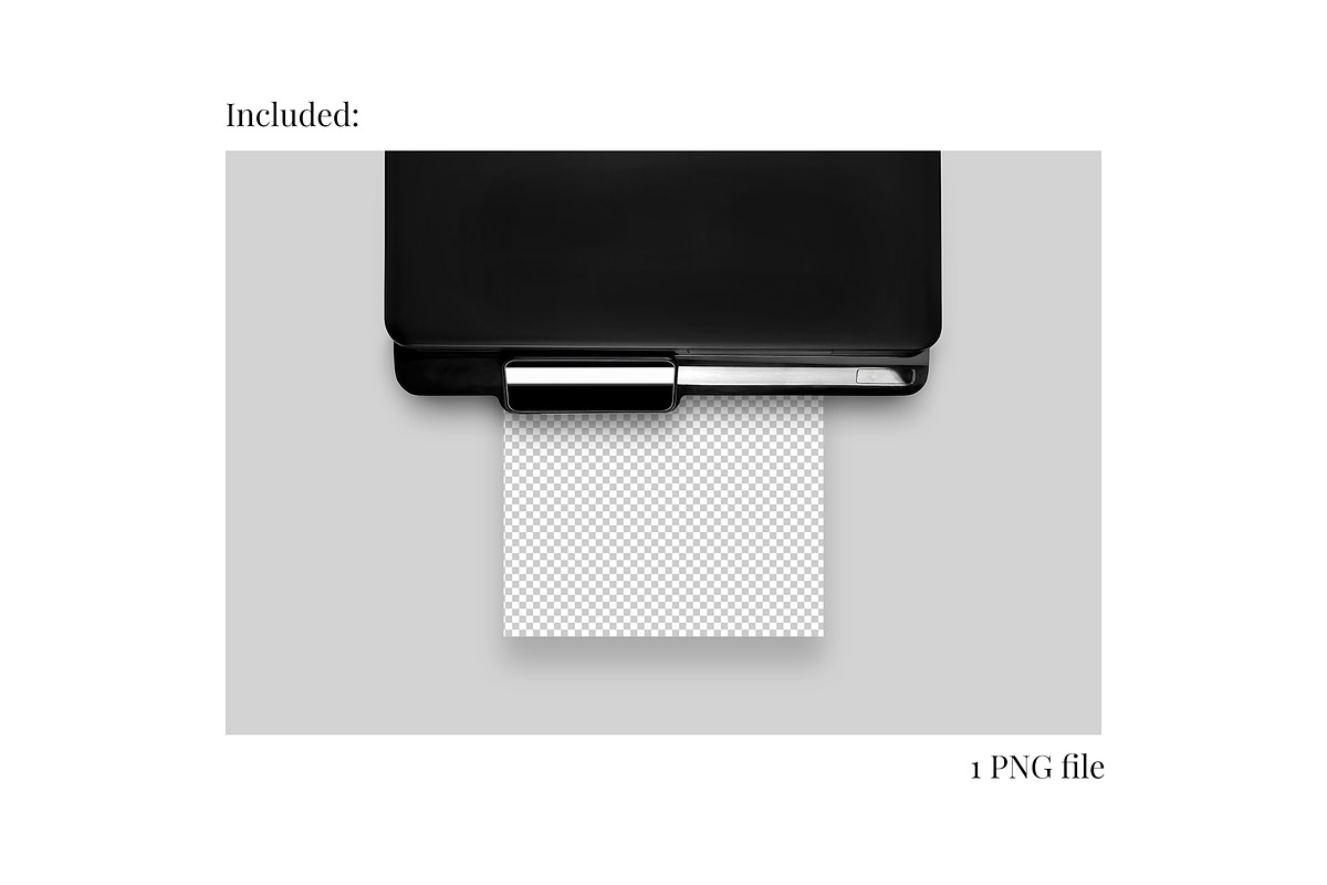 Printer and sheets mockup, a Print Template by Make Beautiful Things