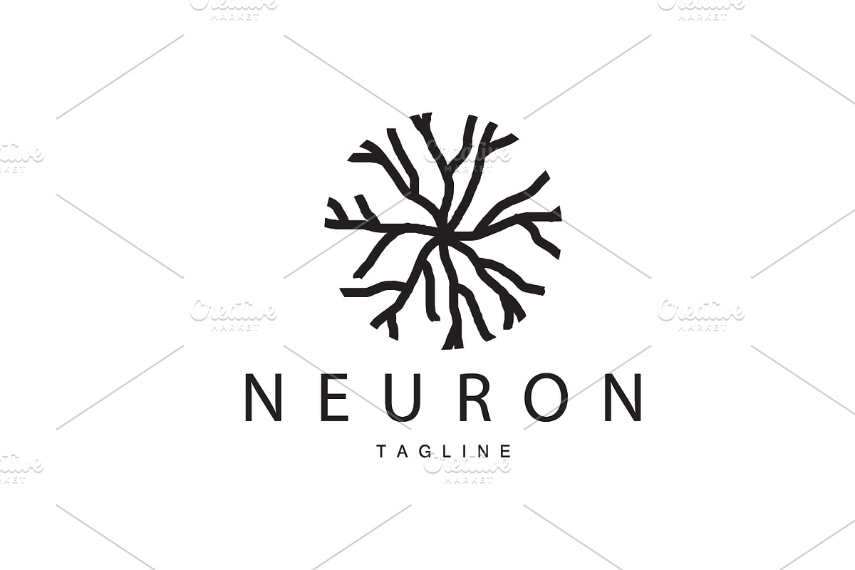 Neuron logo simple design network, a Branding & Logo Template by Maylianaw28
