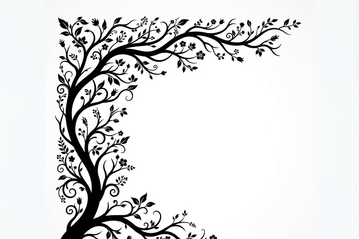50 Tree Branch Corner Silhouette, a Decorative Illustration by Amazin_art (Photo 17 of 46)