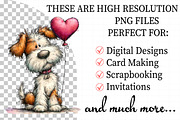 Whimsical Valentine Dog Clipart, an Illustration by Daily.Designs (Thumbnail 2 of 7)