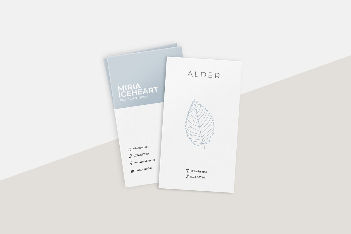 Alder Business Card Templates, a Business Card Template by Studio Sumac (Photo 4 of 5)