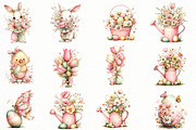 Whimsical Happy Easter Day Clipart, an Illustration by Designworld (Thumbnail 5 of 8)