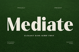 Mediate - Bold Elegant Sans Serif