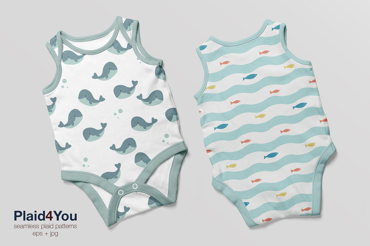 Sea Seamless Patterns, a Pattern Graphic by Plaid4You (Photo 7 of 9)