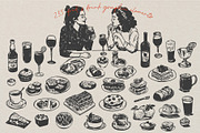 Hand-Drawn Food & Drink Illustration, a Food Illustration by La Petite Line Art (Thumbnail 6 of 12)