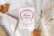 Pink Bow Birthday Invitation Temp, an Invitation Template by Snapybiz (Thumbnail 2 of 10)