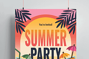 Summer Club Party Flyer Template, a Flyer Template by MightyDesign (Thumbnail 2 of 8)