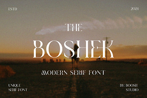 BOSHE Modern Serif Font