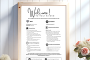 Editable Airbnb Welcome Sign, a Print Template by MondaySpark (Thumbnail 5 of 9)