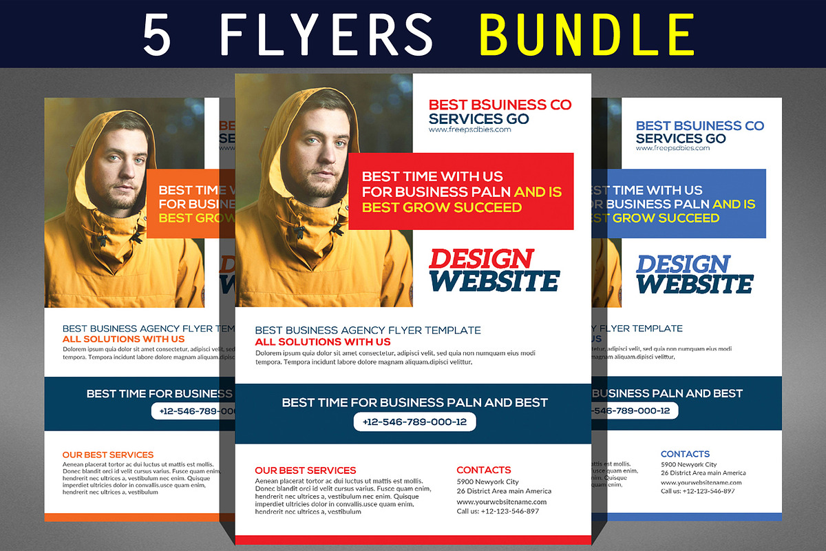 Modern Business Flyer Bundle, a Flyer Template by Graphic Templates (Photo 1 of 6)