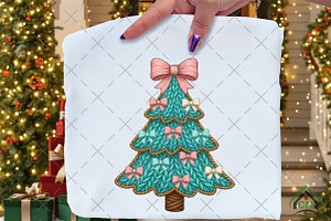 Coquette Crochet Yarn Christmas Tree, an Illustration by Craft Nest