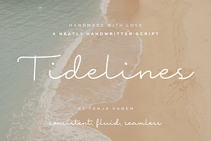 Tidelines - A Handwritten Script