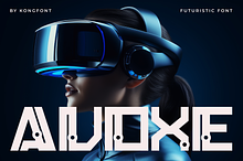 Avoxe – Futuristic Display Font