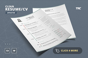 Clean Resume/Cv Template Volume 10