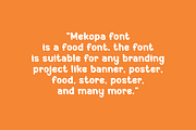 Mekopa - Food Font, a Sans Serif Font by QR Design Studio (Thumbnail 5 of 8)
