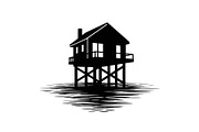 50 Flooded Home Silhouette Bundle, an Illustration by Designs_River (Thumbnail 13 of 51)