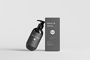 Black & White Mockups - Pump Bottles, a Packaging Mockup by pmvch (Thumbnail 132 of 160)