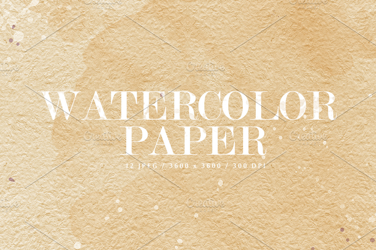 12 Watercolor Papers - Part 2, a Texture Graphic by Orange Fox (Photo 3 of 5)