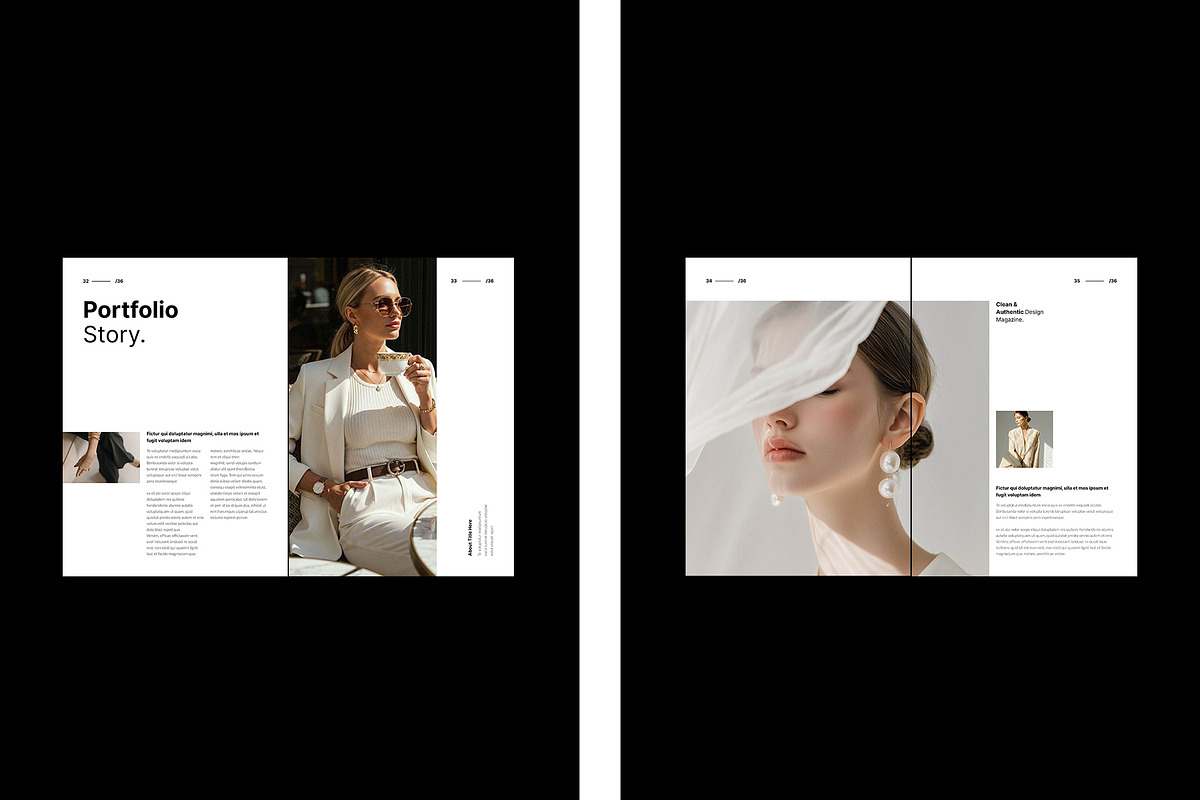 PORTFOLIO Magazine Brochure Template, a Magazine Template by TemplateFolio-Shop (Photo 13 of 18)