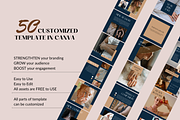 50 post Instagram Post/Feed Canva Te, a Social Media Template by thetelly (Thumbnail 5 of 6)