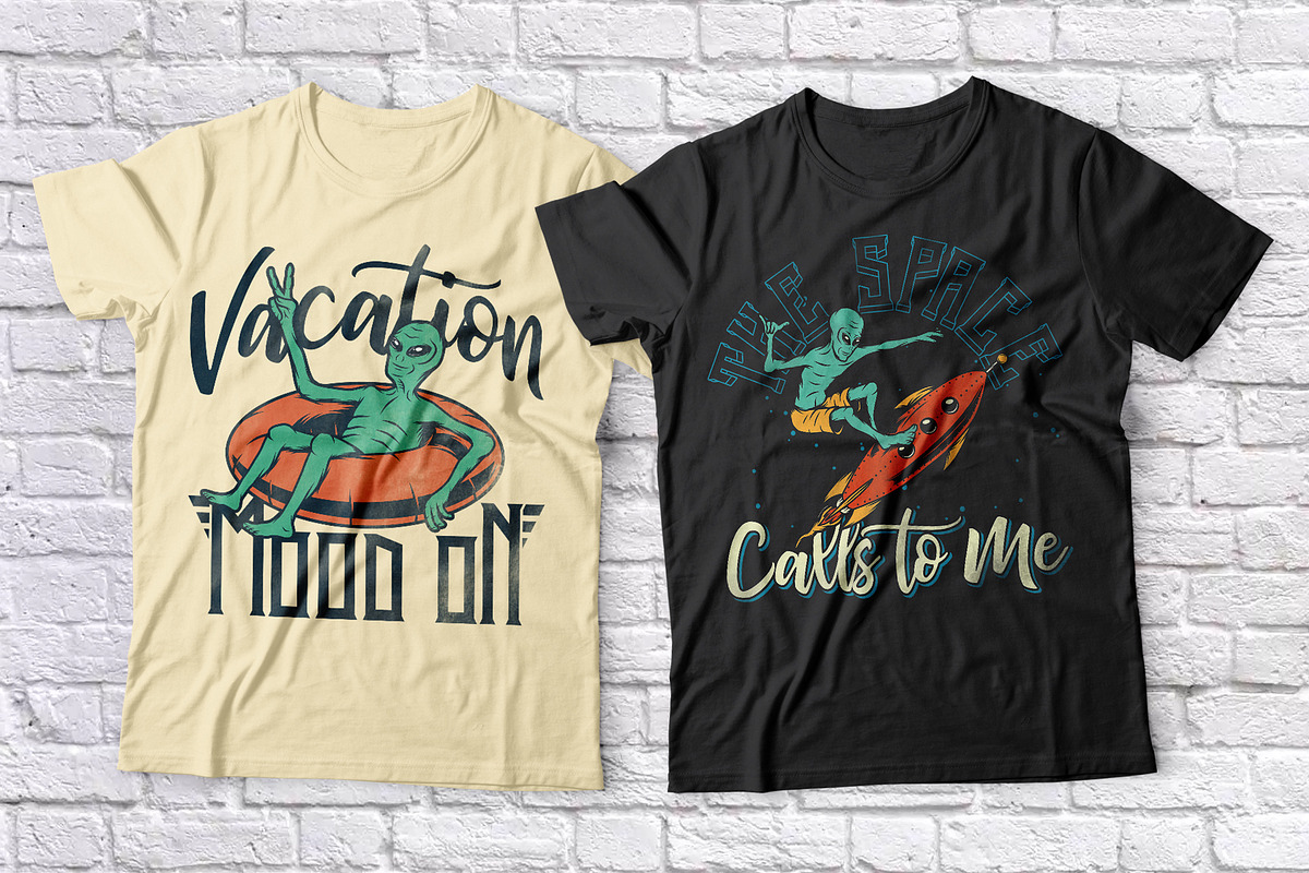 Space Vacation layered font preview 8
