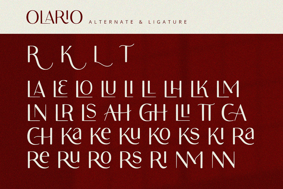 Olario - Sans Serif Font, a Sans Serif Font by Alpaprana (Photo 8 of 11)