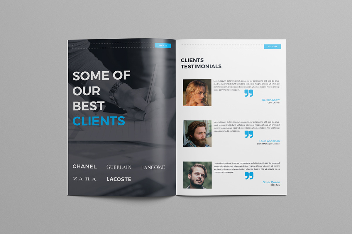 A4 Business Brochure Template, a Brochure Template by Divergent Studio (Photo 7 of 8)