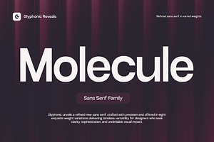 GC Molecule - Refined Sans Serif, a Sans Serif Font by Glyphonic