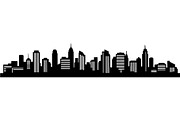 Modern City Skyline Silhouette, an Object Graphic by Creativeshirt (Thumbnail 3 of 20)