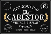 el Cabestor - Vintage Display+Extra, a Serif Font by Dm Studio (Thumbnail 1 of 6)